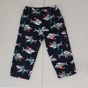 🎄Kids Christmas Shark Navy Blue Pajama Pants